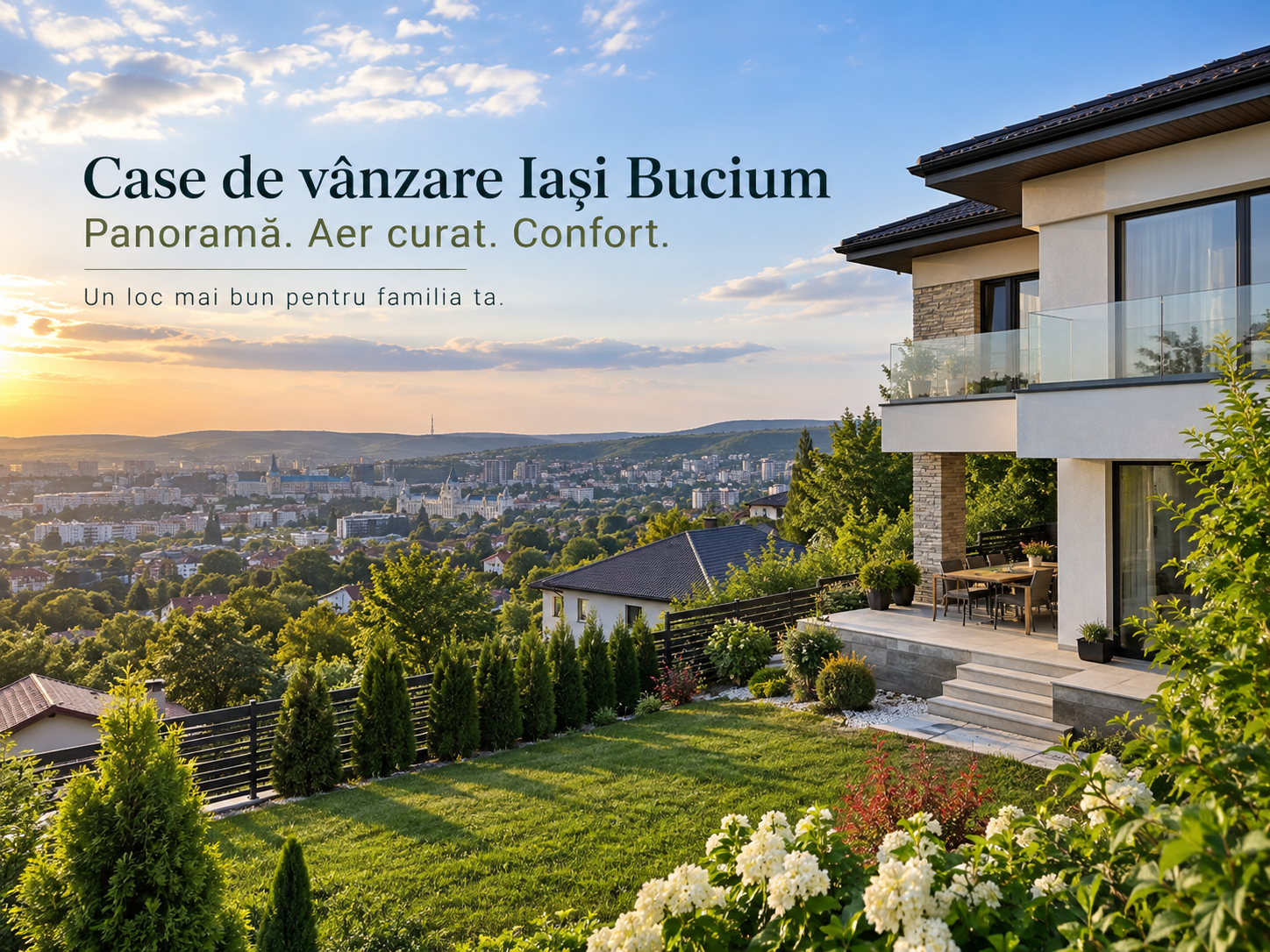 Case de vanzare Iasi Bucium &ndash; panorama, aer curat si confort